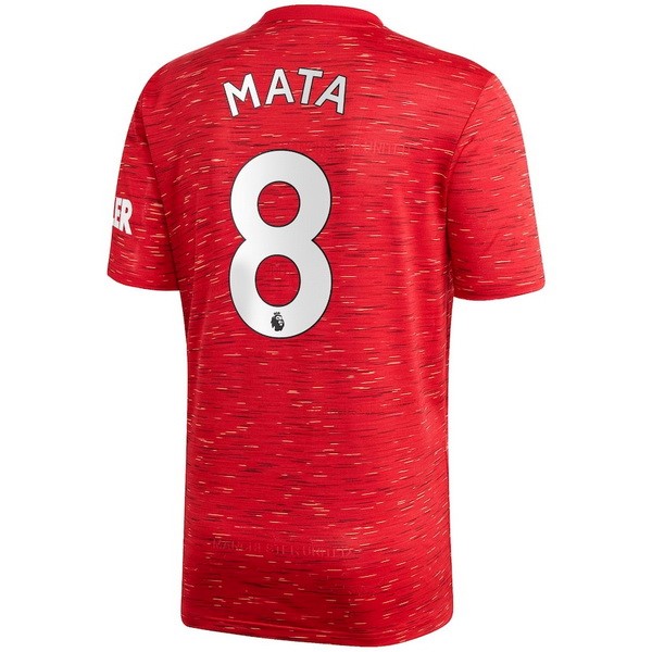 Maglia Manchester United NO.8 Mata Prima 20/21 Rosso